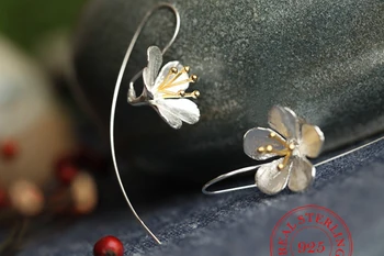 De moda de Argint 925 Floare Cercei Tassel Cercei Bijuterii Argint-Bijuterii Pendientes Mujer Moda orecchini