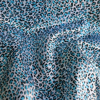 De Pătrat Mic Leopard De Imprimare Tesatura Satin Eșarfă Rochie Pijamale, Material Captuseala Africa