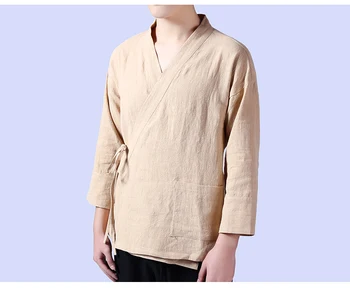 De sex feminin și de sex Masculin și lenjerie de Bumbac tricouri Stil Chinezesc Barbati, top vintage uza