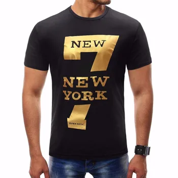 De sex masculin 2018 Brand Short Sleeve Print T Shirt O-Neck Slim Barbati T-Shirt Topuri Fashion Mens Tee Shirt, T Shirts Plus Dimensiune 4XL JGH