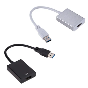 De sex masculin la Feminin Extern Grafica placa Video placa Video Externa Multi Monitor Adaptor USB 3.0 la HDMI 1080p Adapter Cable