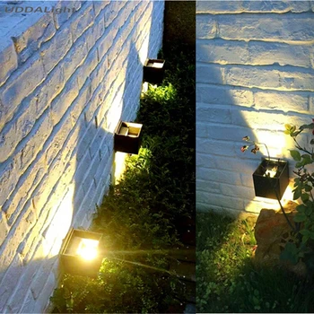 De sus în jos de lumină în aer liber lumina de perete cu Senzor de Miscare 12W 7W Grădină Ip65 Exterioare din Aluminiu Sticlă Călită Balcon