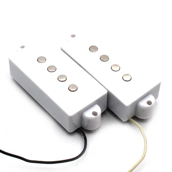 De Tip deschis cu 4 corzi de Precizie P Chitara Bass Pickup Pentru Chitara Bass Electrica Piese Alb Negru