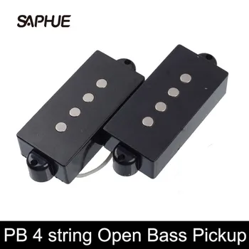 De Tip deschis cu 4 corzi de Precizie P Chitara Bass Pickup Pentru Chitara Bass Electrica Piese Alb Negru