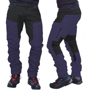 De Vară 2020 Bărbați Bloc De Culoare De Moda Multi Buzunare Sport Pantaloni De Marfă Lung Pantaloni De Lucru Potrivit Pentru Uzura De Zi Cu Zi Мужская Одежда