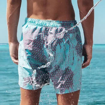 De Vară 2020 Bărbați Costume De Baie, Costume De Baie, Pantaloni Scurți Iute Uscat Nava În 24 De Ore Beach Shorts Pentru Bărbați Magice Schimba Culoarea De Înot Trunchiuri Scurte