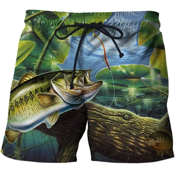 De vară 2020 bărbați pește-print pantaloni scurți de plajă 3D imprimate de moda pantaloni scurți pentru bărbați de fitness pantaloni Asiatice marimea s-6xl