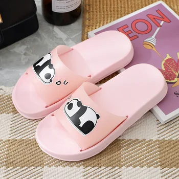 De Vară 2020 Papuci Pantofi Femei drăguț panda Jeleu de Fructe de Culoare sandale Flip Flops Clar în aer liber, Plajă, Tobogane Sandale TX239