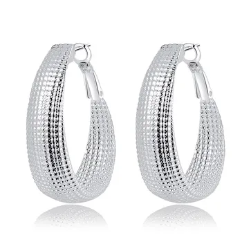 De vânzare la cald 4 pereche de Cercei set argint 925 moda farmece cercei femei bijuterii de nunta Drăguț doamnă fierbinte cadou E160