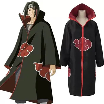 De Vânzare La Cald Anime Naruto Akatsuki /Uchiha Itachi Cosplay De Halloween Petrecere De Crăciun Costum Pelerina Capa