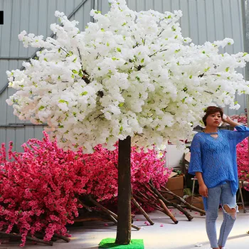 De Vânzare la cald Artificiale Flori de Cires Copac Simulare Fals Piersic care Doresc Copaci Art Ornamente si Decoratiuni Florale Nunta