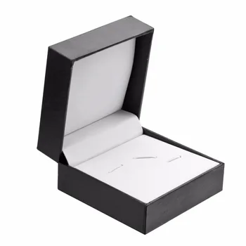 De Vânzare la cald Butoni Cutie Neagră Clasică Buton Cutie de Moda manșetă link-ul de cazuri Jewelrys show caz brosa ac de cravată cutie