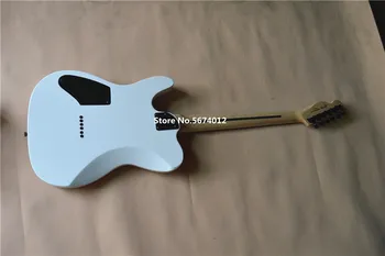 De Vânzare la cald tele chitara plat alb CA semnătura chitara blocare butoane rosewood fingerboard de înaltă calitate, Fabrica direct