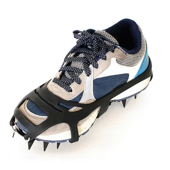 De înaltă Calitate 2 buc de 18 Dinti Sport Anti-Alunecare pe Gheață Prindere Ghete Pantofi Cizme Mânere Crampon Lanț Spike Zăpadă pentru Drumeții, Alpinism