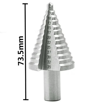 De înaltă calitate 5-35mmHSS din oțel de mare viteză scara burghiu multifuncțional deschizator de pagodă de lemn placă de fier ing