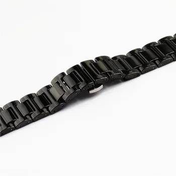 De înaltă Calitate Alb-Negru din Ceramică Ceas Bratara 20mm 22mm Watchband pentru Bărbați și Femei Ceasuri de mana Trupa de Ceasuri de Marcă