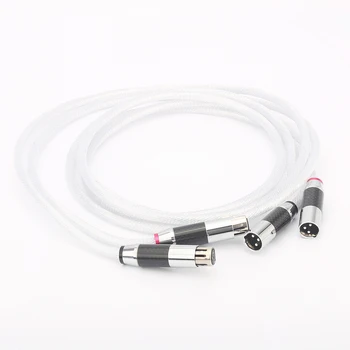 De înaltă Calitate Audiocrast A58 5N Argint placat cu OCC Echilibrate XLR Cablu Audio de sex Masculin de sex Feminin din fibra de carbon xlr Amplificator HiFi