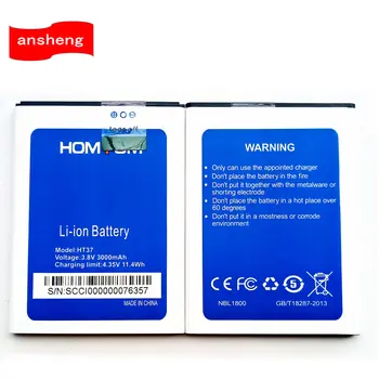 De înaltă Calitate baterie de 3000mAh pentru HOMTOM HT37 HT37 Pro Smartphone