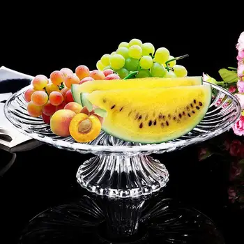 De înaltă calitate, Creative cristal platou cu fructe din plastic cu baza platou de bucătărie de uz fructe uscate seminte de pepene galben bomboane tava placa