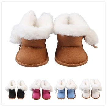De înaltă Calitate de 18 inch Păpuși Iarna Zapada Ghete Pantofi se Potrivesc Copilul Nou-Născut Păpuși Cizme Fată Jucărie Mini Pantofi Cadou Papusa Accesorii