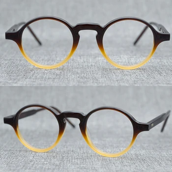 De înaltă Calitate de Acetat de ochelari original Japonia Handmade de calitate, mici, rotunde, pahare mici față Artist pahare decorate TB904