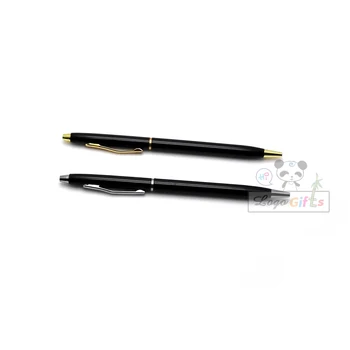 De Înaltă Calitate De Argint Și De Aur Clip Roller Ball Pen Afaceri Și Rechizite Școlare Fierbinte Scris Personalizate De Imprimare Logo-Ul Transport Gratuit