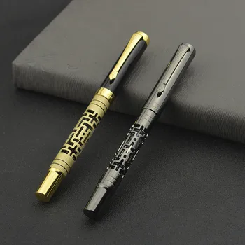 De înaltă Calitate de Metal de Lux 0,5 mm Rollerball Pen Pix de Afaceri Scris Semnarea Pixuri de Birou Rechizite 03774
