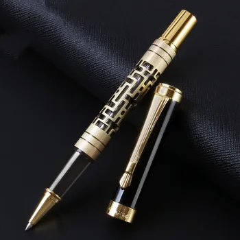 De înaltă Calitate de Metal de Lux 0,5 mm Rollerball Pen Pix de Afaceri Scris Semnarea Pixuri de Birou Rechizite 03774