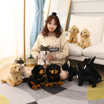 De înaltă Calitate de Simulare Bichon Frise Câine jucărie de Pluș Umplute Coreea de Realiste Pomeranian cățeluș Câine Jucării Decor Acasă Copii de naștere.