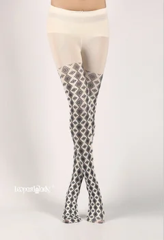 De înaltă Calitate Femei Creative model ciorapi de imprimare geometrice dresuri noi modele chilot primăvara și toamna doamnelor