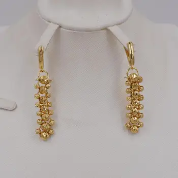 De înaltă Calitate, Italia 750 de Aur de culoare Set de Bijuterii Pentru Femei africane mărgele moda bijuterii set colier cercei bijuterii