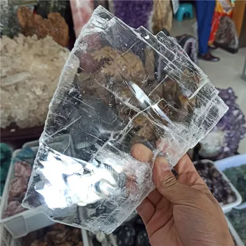 De înaltă calitate Naturale de cuarț de cristal de selenit serie reiki de vindecare decor acasă minerale-specimen de colectare