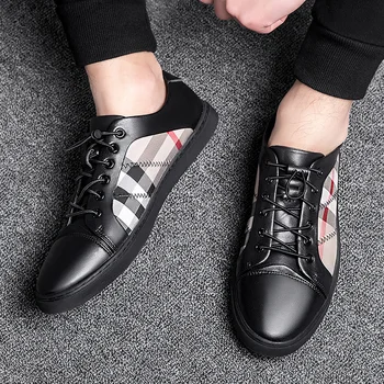 De înaltă calitate, pantofi pentru bărbați 2020 primăvara și toamna negru confortabil respirabil impermeabil în aer liber dantelă pantofi casual de mari dimensiuni 45