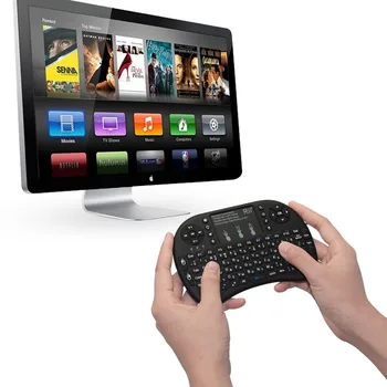 De înaltă Calitate Rii i8+ Mini Tastatura Wireless baterie de litiu de fundal Telecomanda Air Mouse-ul Touchpad-ul Handhe TV BOX Laptopld