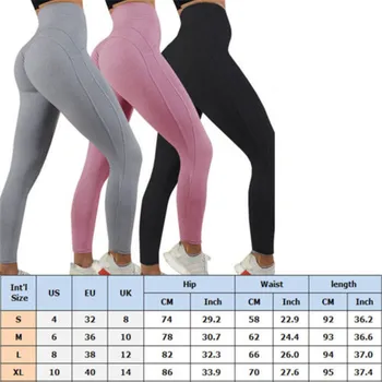 De Înaltă Elastic Yoga Pantaloni Sport Femei Jambiere, Colanti Slim Funcționare Sport Solid Doamnelor Uscare Rapida De Formare De Fitness Pantaloni