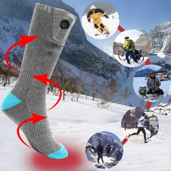 De Încălzire cald Șosete Șosete Sport cu Trei moduri de Iarnă Picior mai Cald 4400mah Baterie Șosete Sport, Drumeții, Ciclism Schi Sosete