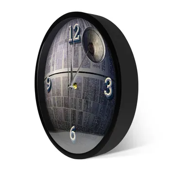 Death Star Model de Sunet de Control cu LED-uri Ceas de Perete Ceas Fictiv Mobile Spațiu Autorizațiilor de Decor Acasă Non-bifarea Inteligent, Maramureș Lumina