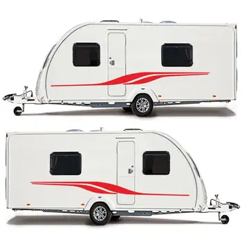 Decalcomanii auto Pentru Rulota/Caravana Camping Vinil Grafică Kit Decalcomanii Autocolante Dungi RV Accesorii Decor Masina Părțile a Doua Parte