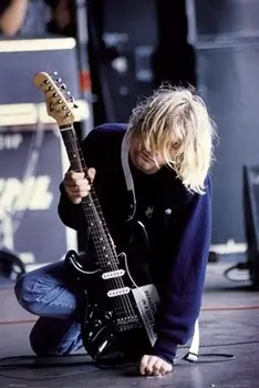Decor acasă Kurt Cobain Chitara 36c-Mătase de Artă Poster Autocolant de Perete Decor Cadou