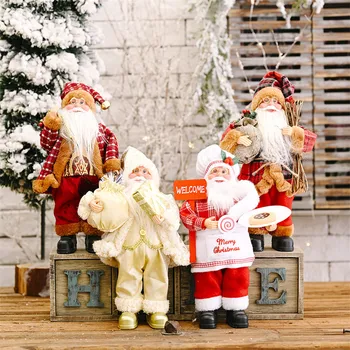 Decor de crăciun Creative Pânză Moș Crăciun Doll Mini Papusa Jucărie Decor navidad decoraciones para el hogar