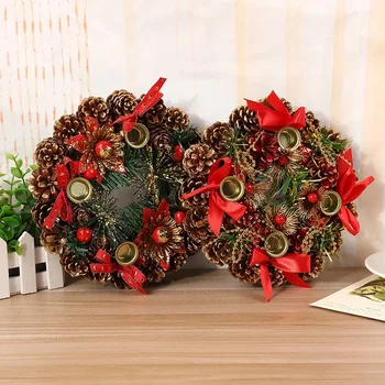 Decor de crăciun Pentru Acasă de Crăciun Coroană de flori de Craciun lumanari handmade ghirlanda Pom de Crăciun Pandantiv Ornament navidad