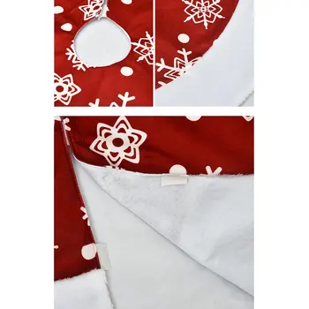 Decor de crăciun Super Cârpă Moale Margine Albă de Zăpadă Copac Fusta 100Cm Pom de Crăciun Șorț Scena Dress Up Consumabile
