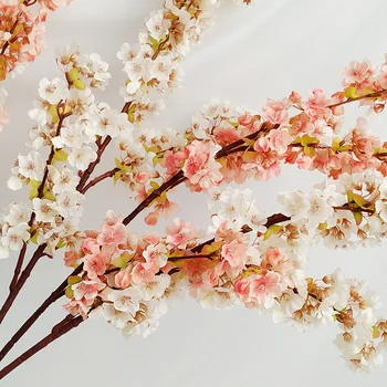 Decorative, Flori Artificiale De Mătase De Cires Floare De Nunta De Decorare Sakura Flori False Ornamente Decor Flori De Piersic