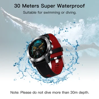Deelife Smartwatch Bărbați Ceas Inteligent 2020 pentru Om Înot 30 de Metri rezistent la apa Busola Conectat Android IOS Ceasuri Sport