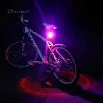 Deemount Hot Nou Biciclete Coada Lumina 3 Culori in 1 Lampa cu LED COB de Avertizare Vizual din Spate Biciclete Lanterna 100LM 850aAH Reîncărcabilă