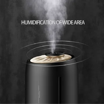 Deerma umidificator F600 5 litri capacitate mare Atinge temperatura 340ml/h umidificator Perla neagra