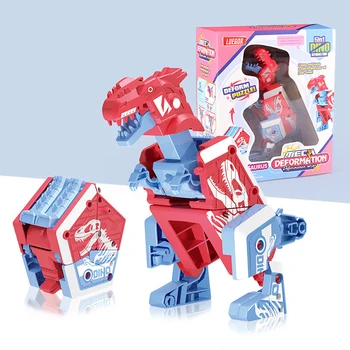 Deformarea Dinozaur Puzzle Jucarii De Acțiune Deformare Mașină De Jucărie Mini Deformare Model De Vehicul Jucărie Robot De Figurine Pentru Copii