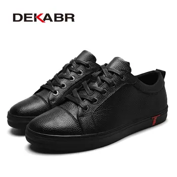 DEKABR Brand din Piele Barbati Pantofi Casual Primavara-Vara 2021 New Sosire Respirabil Moale Bărbați Manual Apartamente Barbati Pantofi
