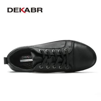 DEKABR Brand din Piele Barbati Pantofi Casual Primavara-Vara 2021 New Sosire Respirabil Moale Bărbați Manual Apartamente Barbati Pantofi