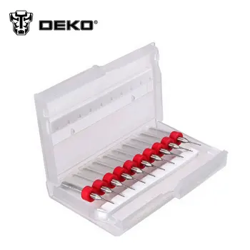 DEKO 10buc 0,6 mm Carbura de Tungsten mini Micro burghiu Instrument pentru Imprimare Circuit Board, PCB cnc burghie de Mașină din Carbură